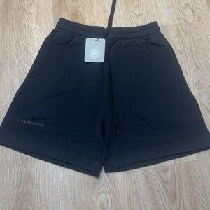 Canada Goose Black Women's Athletic Drawstring Shorts